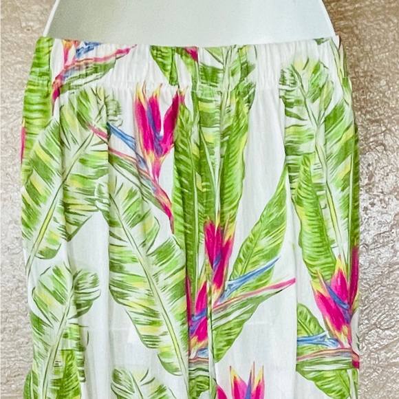 TiNiBiKiNi Swimwear HAREM Bird of Paradise Beach RESORT PANTS Size Large NWT - Picture 6 of 10